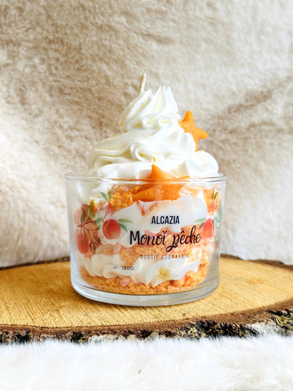 Bougie gourmande - Monoï Pêche Alcazia