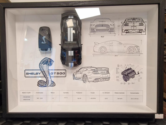 CADRE CLé  ET Réplique MUSTANG SHELBY GT500 Vintagedison