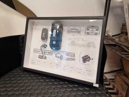 CADRE CLé  ET Réplique MUSTANG SHELBY GT500 Vintagedison