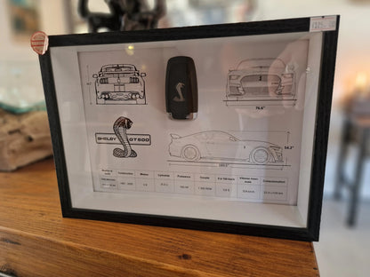 CADRE CLé MUSTANG SHELBY GT500 Vintagedison