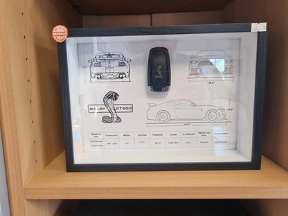 CADRE CLé MUSTANG SHELBY GT500 Vintagedison