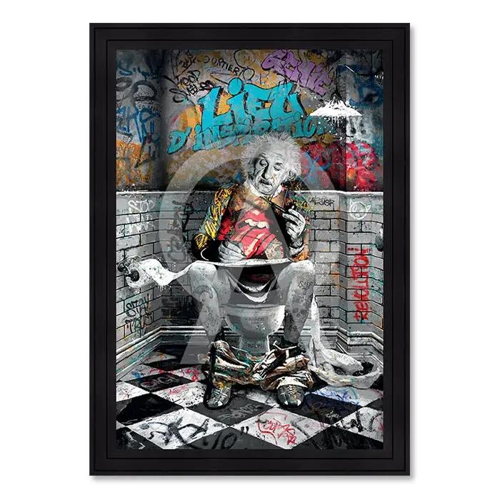 Cadre Albert Einstein WC – Romaric CADRAVEN