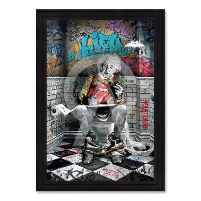 Cadre Albert Einstein WC – Romaric CADRAVEN