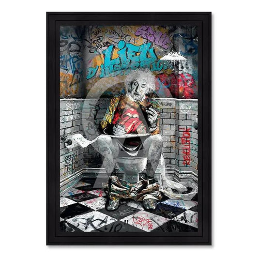 Cadre Albert Einstein WC – Romaric CADRAVEN