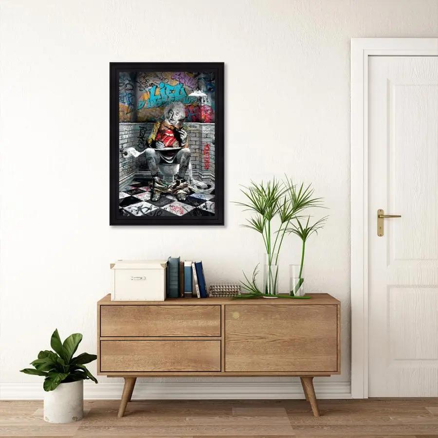 Cadre Albert Einstein WC – Romaric CADRAVEN