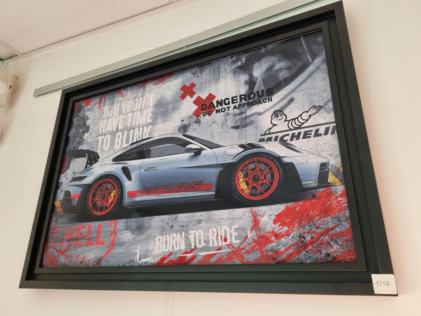 Cadre GT3 RS Red – Collection Rubix CADRAVEN