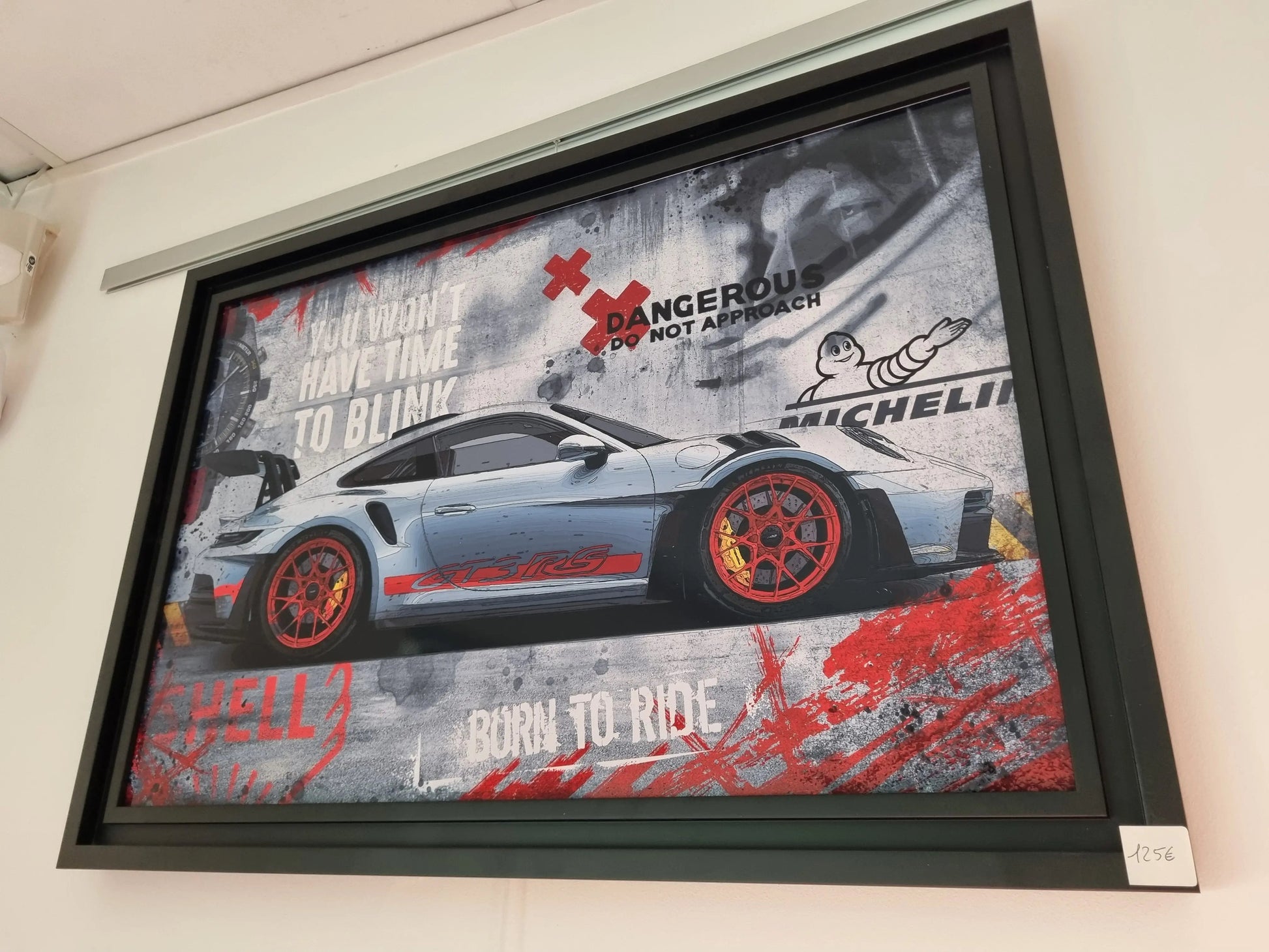 Cadre GT3 RS Red – Collection Rubix CADRAVEN