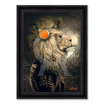 Cadre Lion Punk – Sylvain Binet CADRAVEN