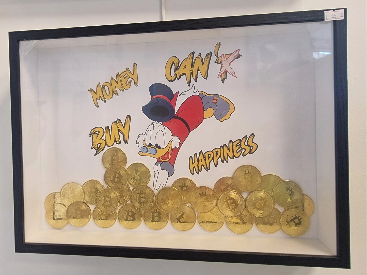 Cadre “Picsou plongée dans le Bitcoin” – édition limitée à 10 exemplaires avec certificat d’authenticité (format A3) Vintagedison