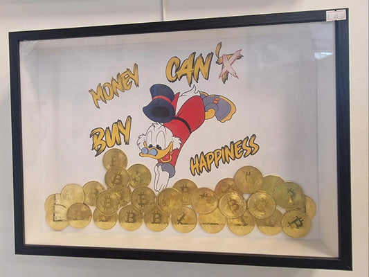 Cadre “Picsou plongée dans le Bitcoin” – édition limitée à 10 exemplaires avec certificat d’authenticité (format A3) Vintagedison