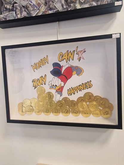 Cadre “Picsou plongée dans le Bitcoin” – édition limitée à 10 exemplaires avec certificat d’authenticité (format A3) Vintagedison