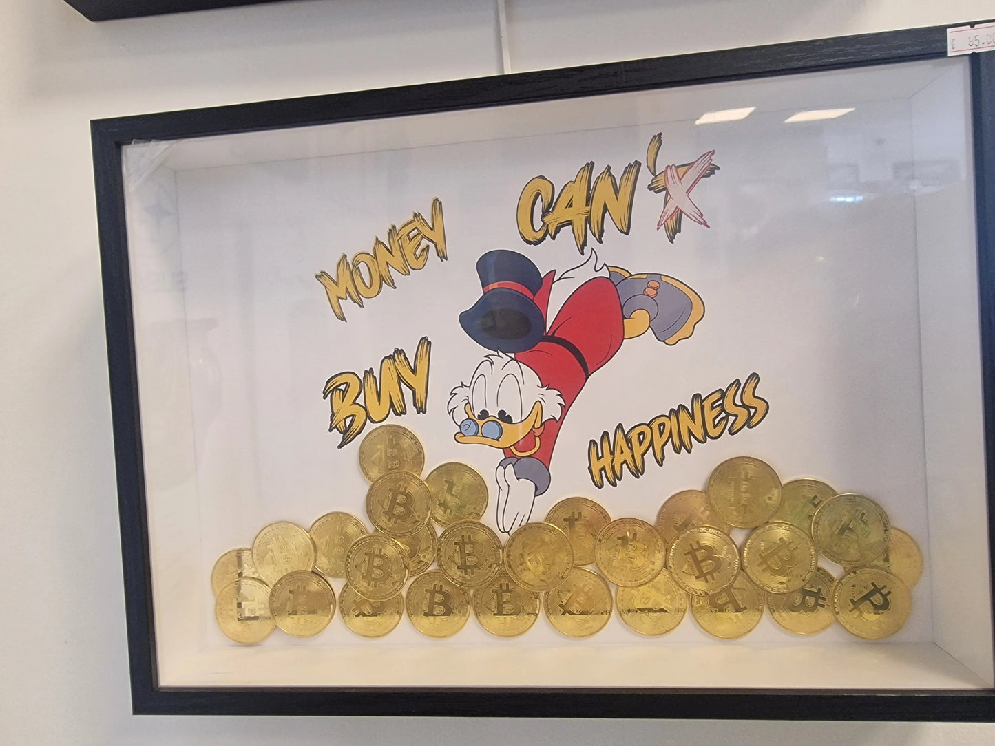 Cadre “Picsou plongée dans le Bitcoin” – édition limitée à 10 exemplaires avec certificat d’authenticité (format A3) Vintagedison