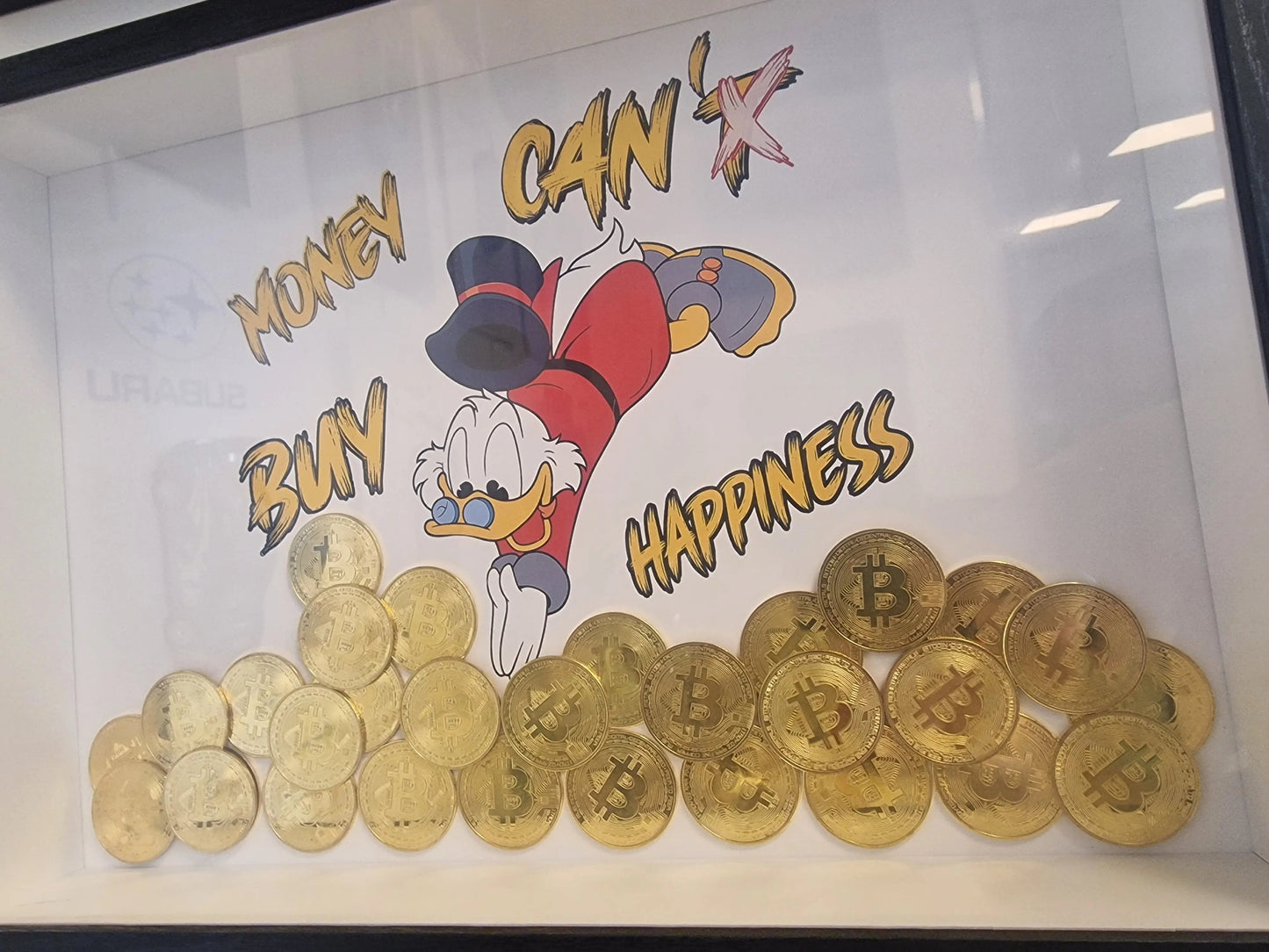 Cadre “Picsou plongée dans le Bitcoin” – édition limitée à 10 exemplaires avec certificat d’authenticité (format A3) Vintagedison