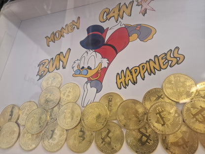 Cadre “Picsou plongée dans le Bitcoin” – édition limitée à 10 exemplaires avec certificat d’authenticité (format A3) Vintagedison