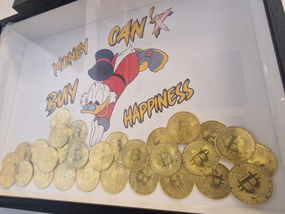 Cadre “Picsou plongée dans le Bitcoin” – édition limitée à 10 exemplaires avec certificat d’authenticité (format A3) Vintagedison