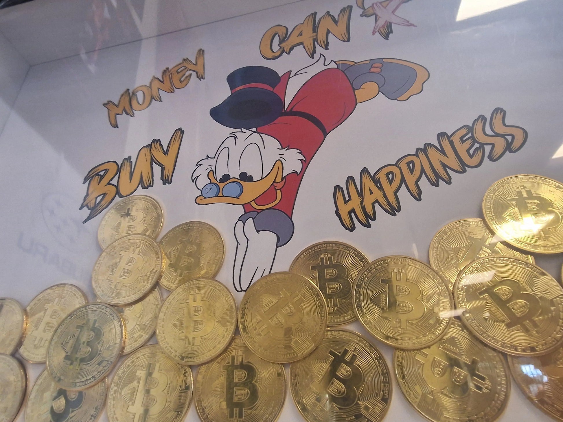 Cadre “Picsou plongée dans le Bitcoin” – édition limitée à 10 exemplaires avec certificat d’authenticité (format A3) Vintagedison