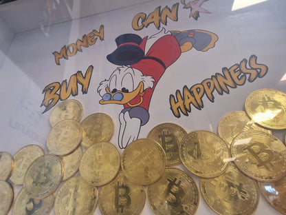 Cadre “Picsou plongée dans le Bitcoin” – édition limitée à 10 exemplaires avec certificat d’authenticité (format A3) Vintagedison