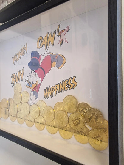 Cadre “Picsou plongée dans le Bitcoin” – édition limitée à 10 exemplaires avec certificat d’authenticité (format A3) Vintagedison