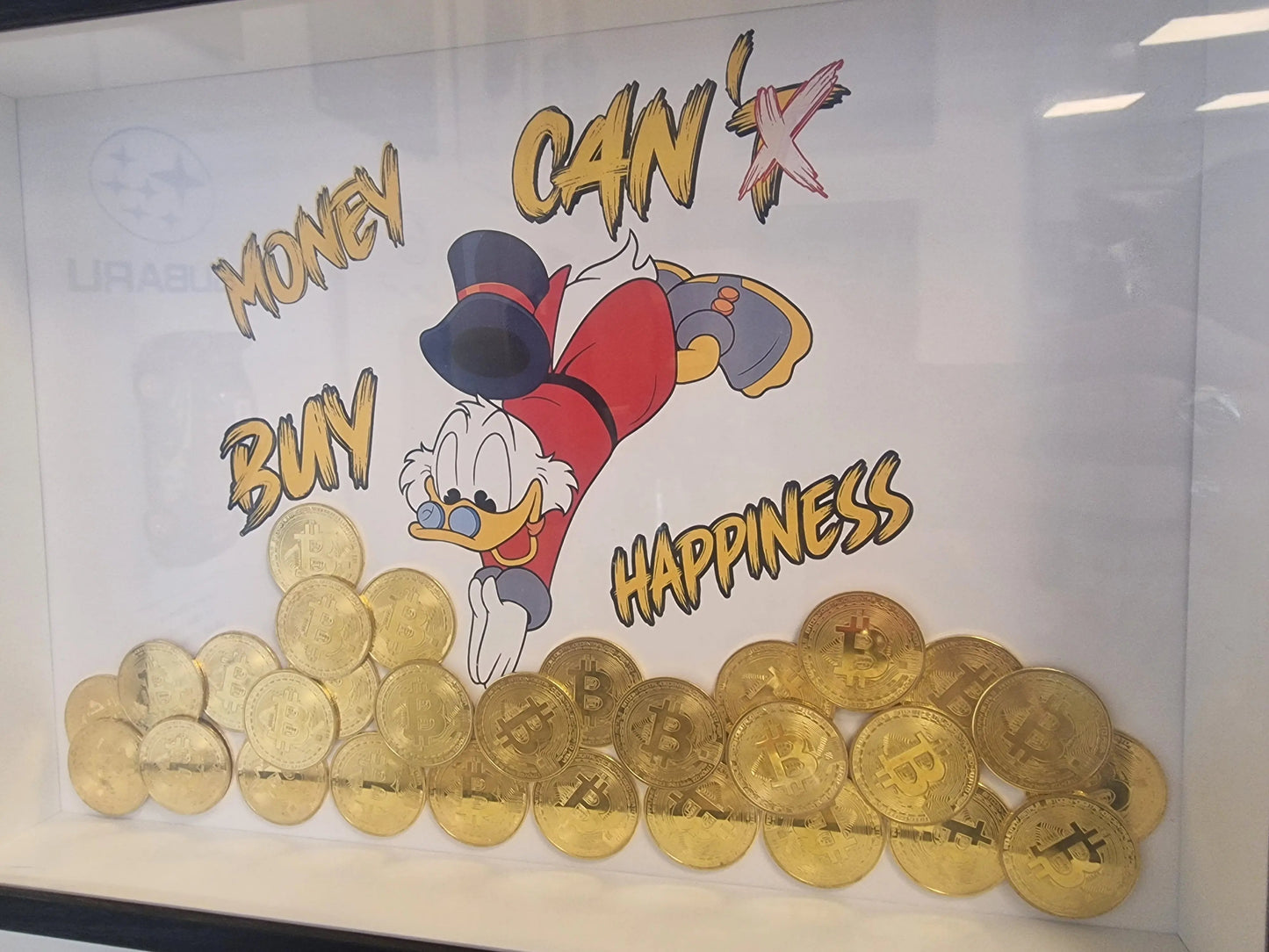 Cadre “Picsou plongée dans le Bitcoin” – édition limitée à 10 exemplaires avec certificat d’authenticité (format A3) Vintagedison