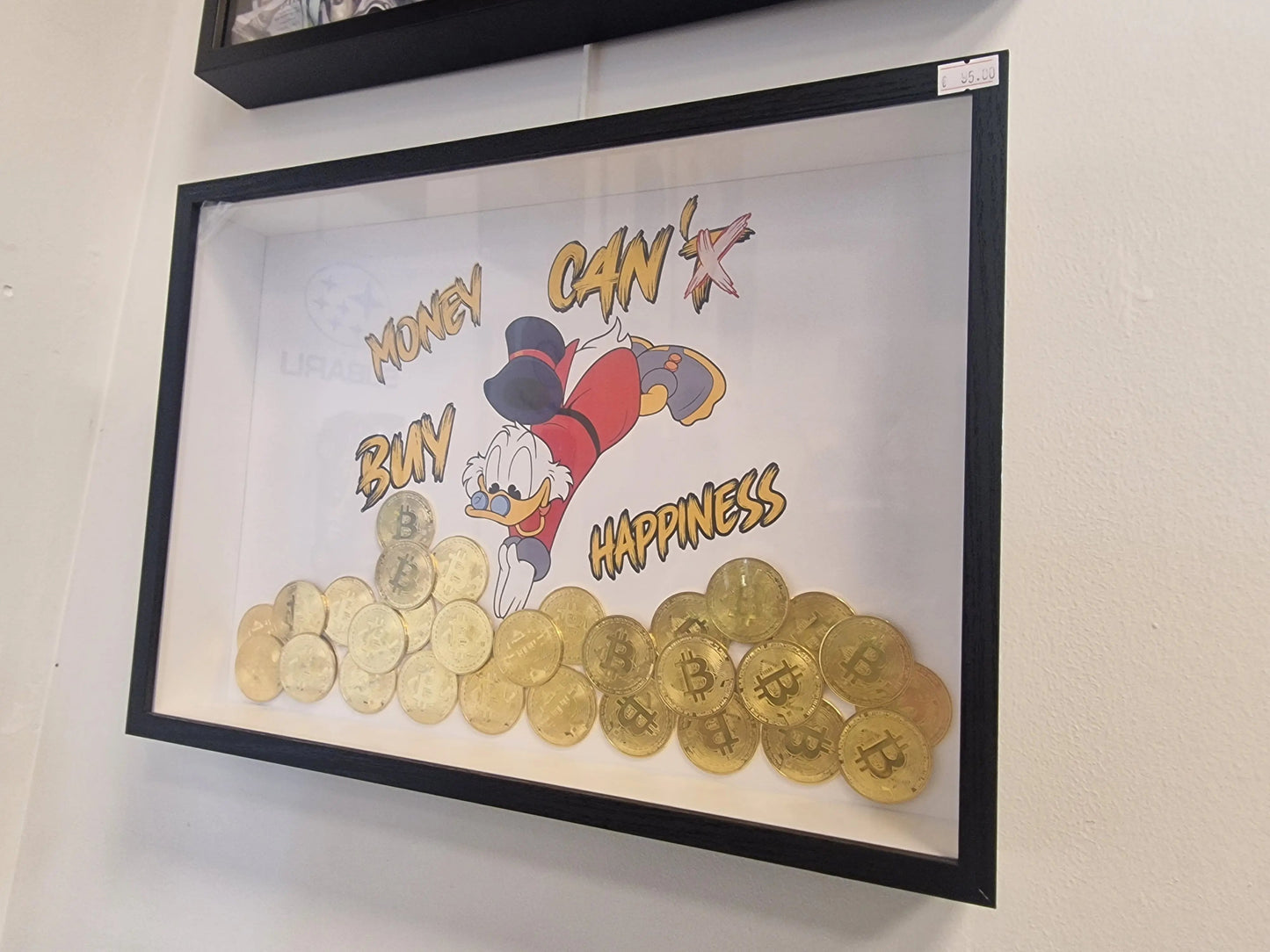 Cadre “Picsou plongée dans le Bitcoin” – édition limitée à 10 exemplaires avec certificat d’authenticité (format A3) Vintagedison