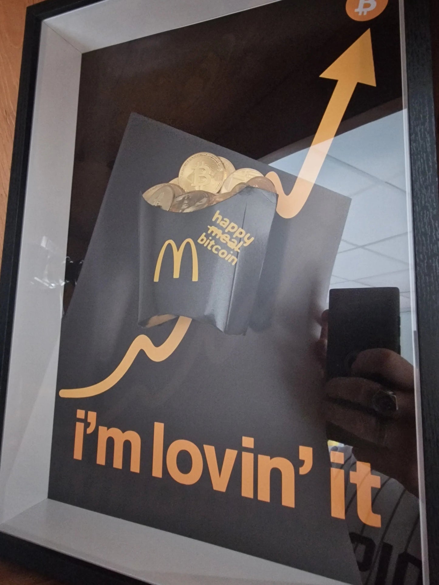 Cadre artistique “Happy Bitcoin” –edition limité Vintagedison