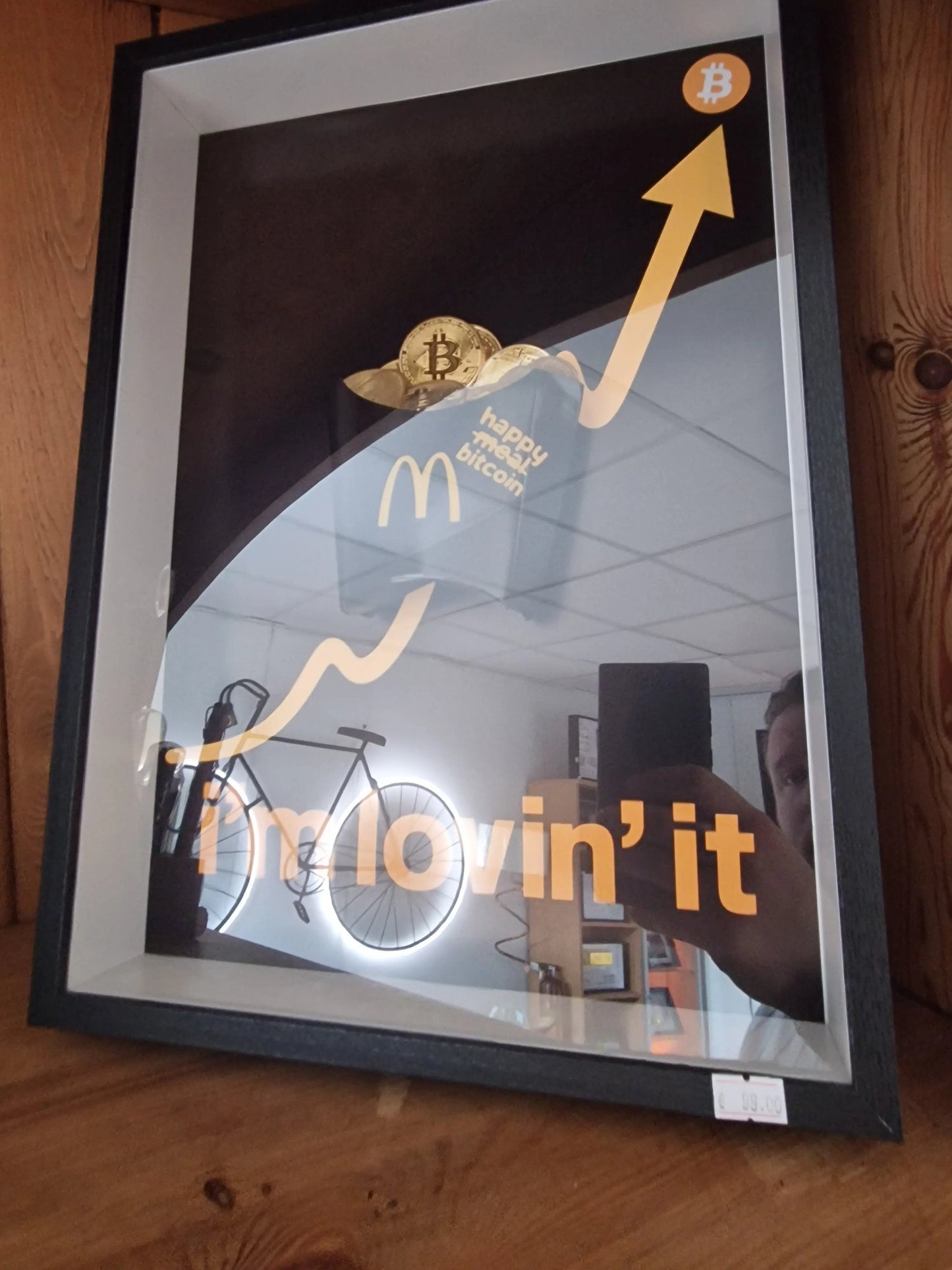 Cadre artistique “Happy Bitcoin” –edition limité Vintagedison