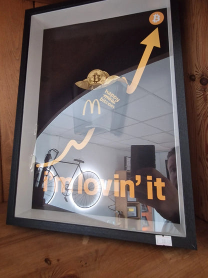 Cadre artistique “Happy Bitcoin” –edition limité Vintagedison