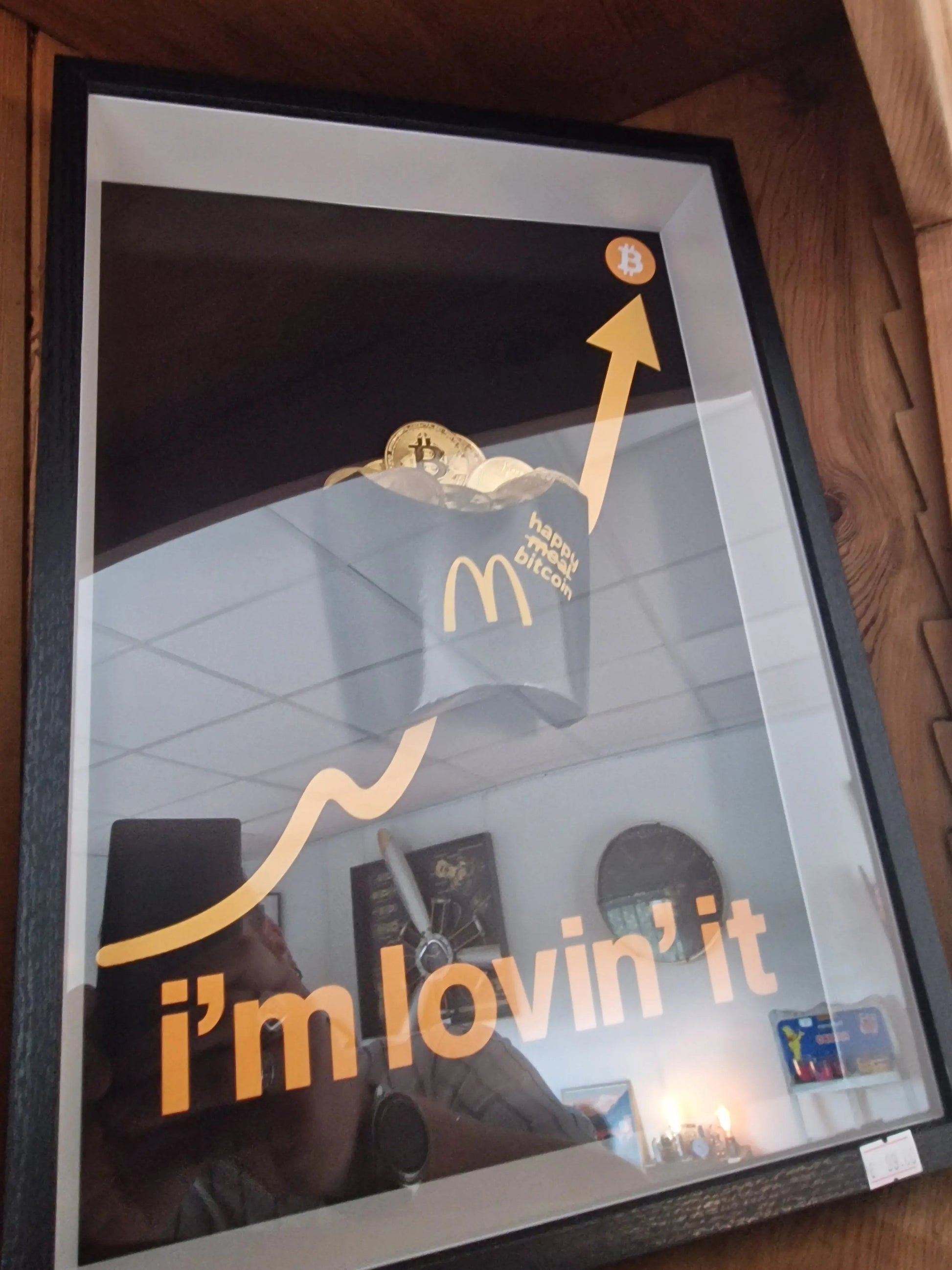 Cadre artistique “Happy Bitcoin” –edition limité Vintagedison