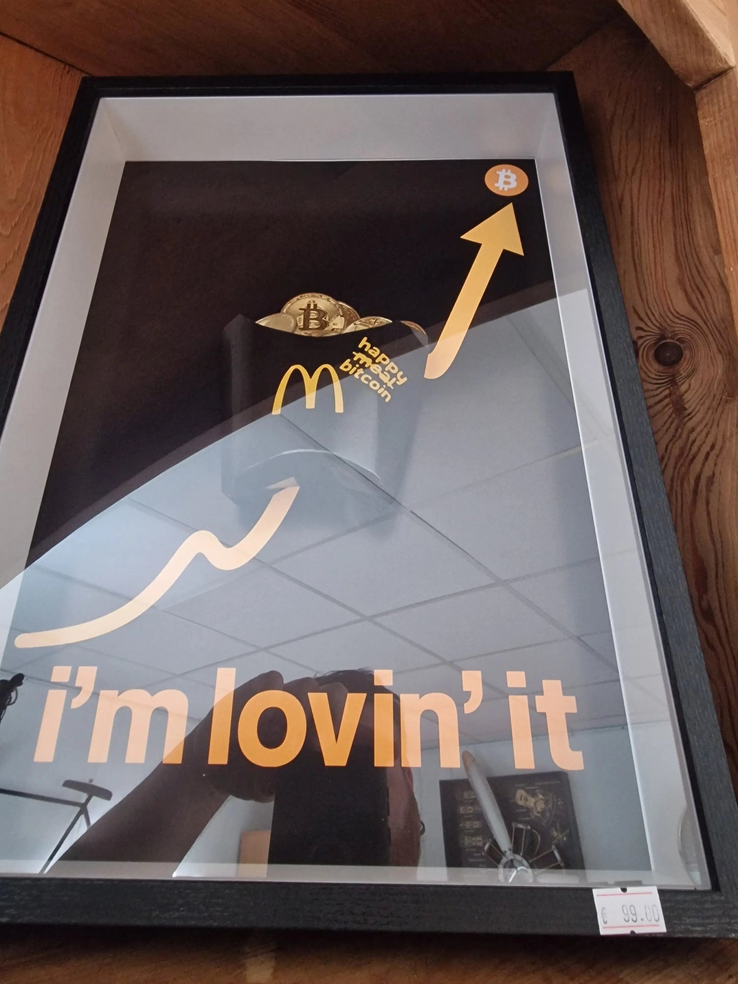 Cadre artistique “Happy Bitcoin” –edition limité Vintagedison