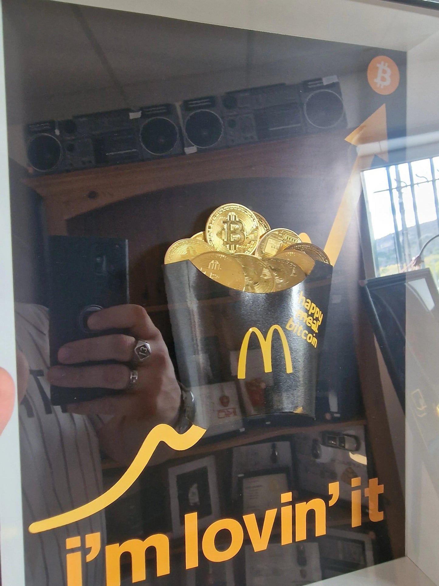 Cadre artistique “Happy Bitcoin” –edition limité Vintagedison