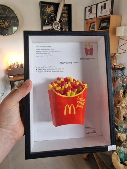 Cadre artistique “Happy Meal Pills” – édition limitée Vintagedison