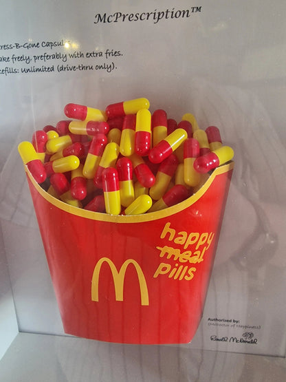 Cadre artistique “Happy Meal Pills” – édition limitée Vintagedison