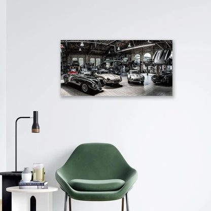 Cadre garage de rêve Impression sur verre CADRAVEN