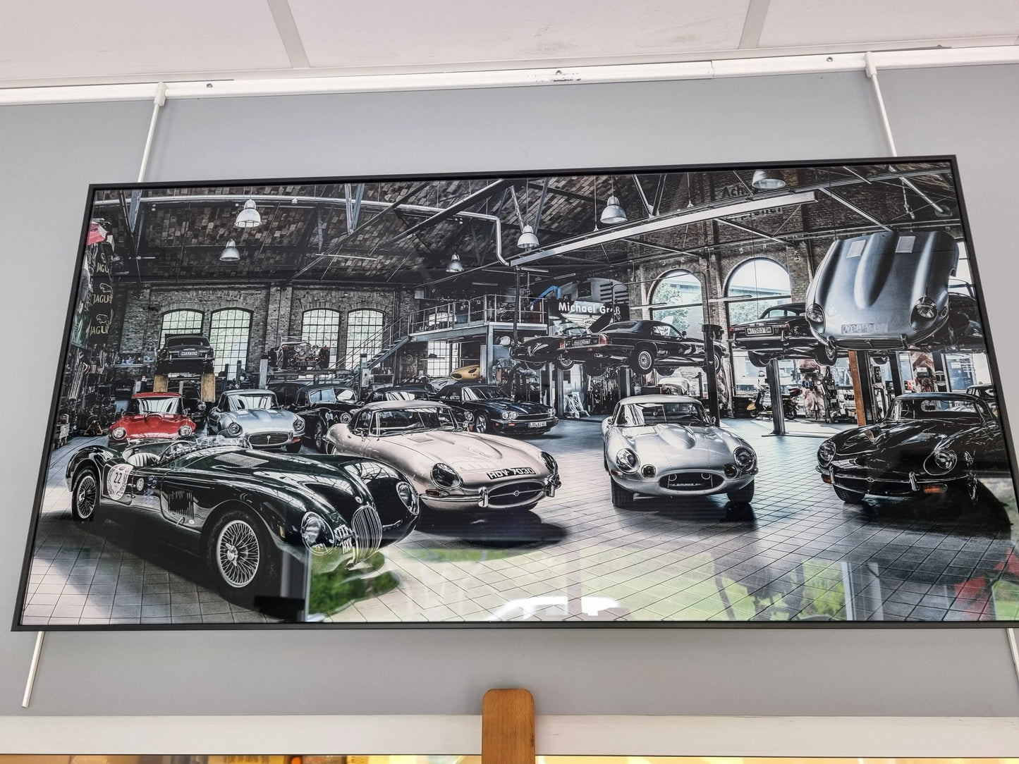 Cadre garage de rêve Impression sur verre CADRAVEN