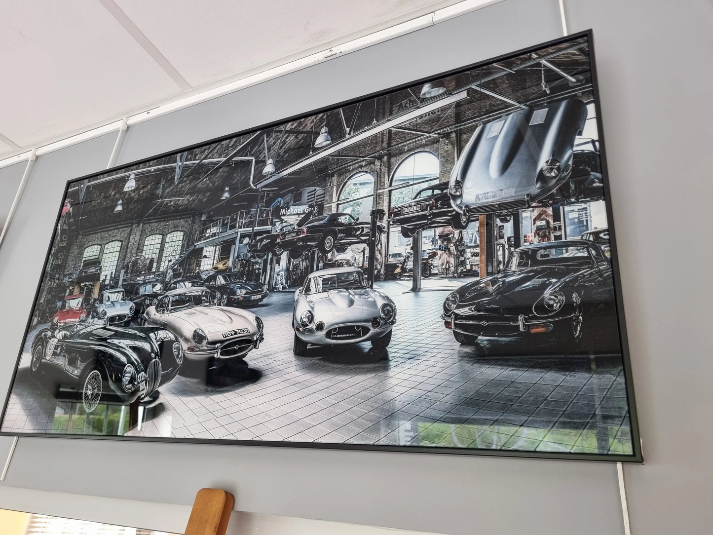 Cadre garage de rêve Impression sur verre CADRAVEN