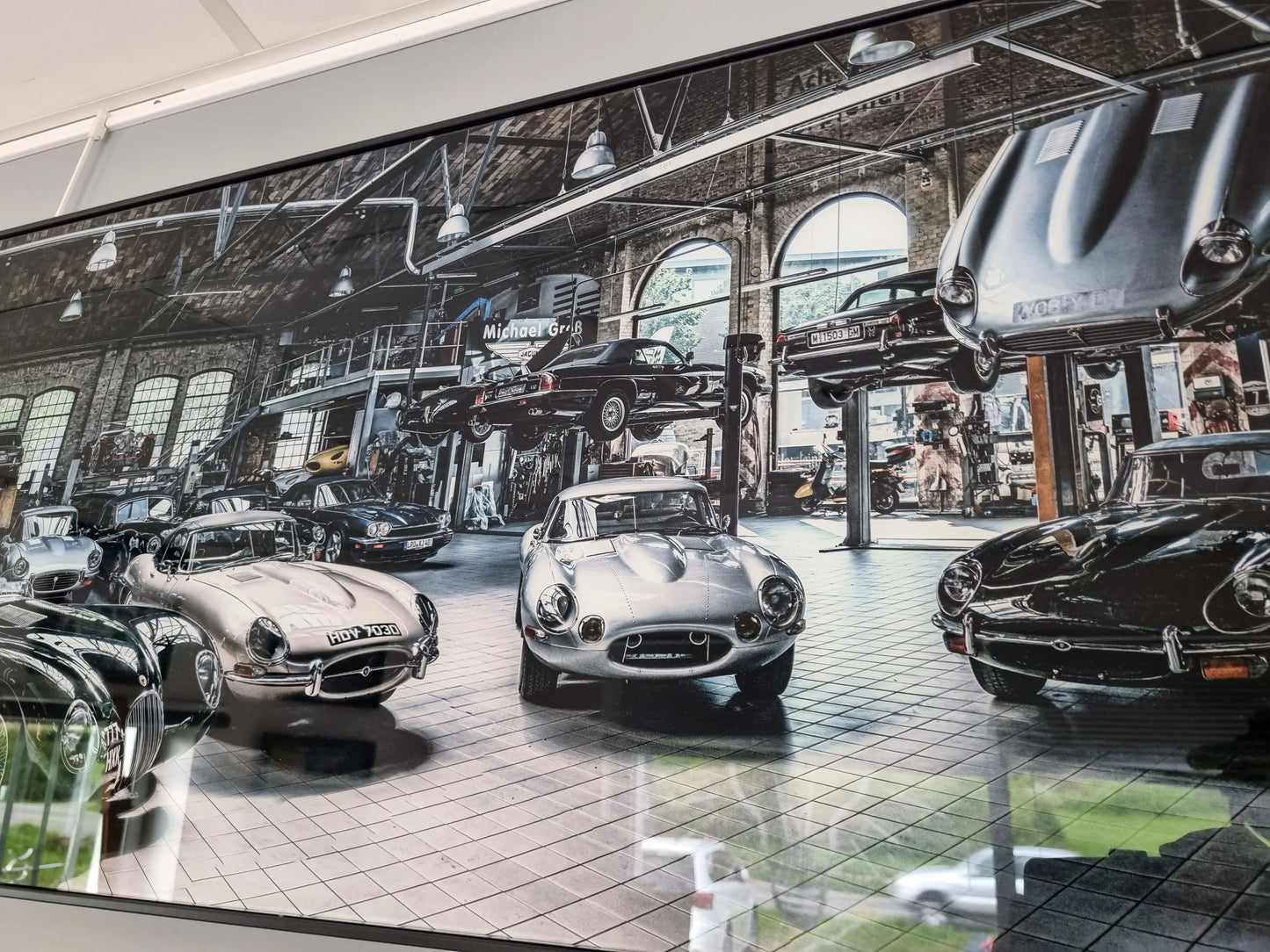 Cadre garage de rêve Impression sur verre CADRAVEN