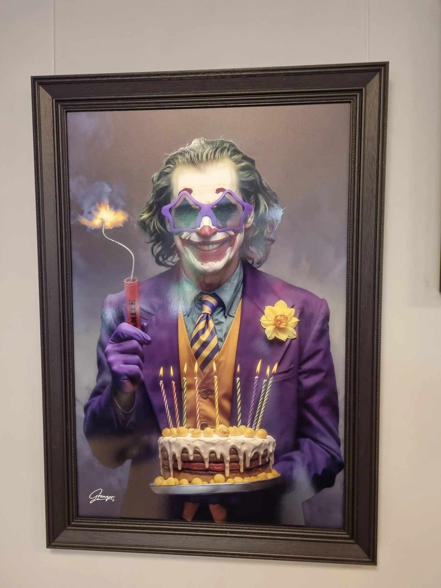 Cadre le joker Happy Birthday To Me – Alexandre Granger CADRAVEN