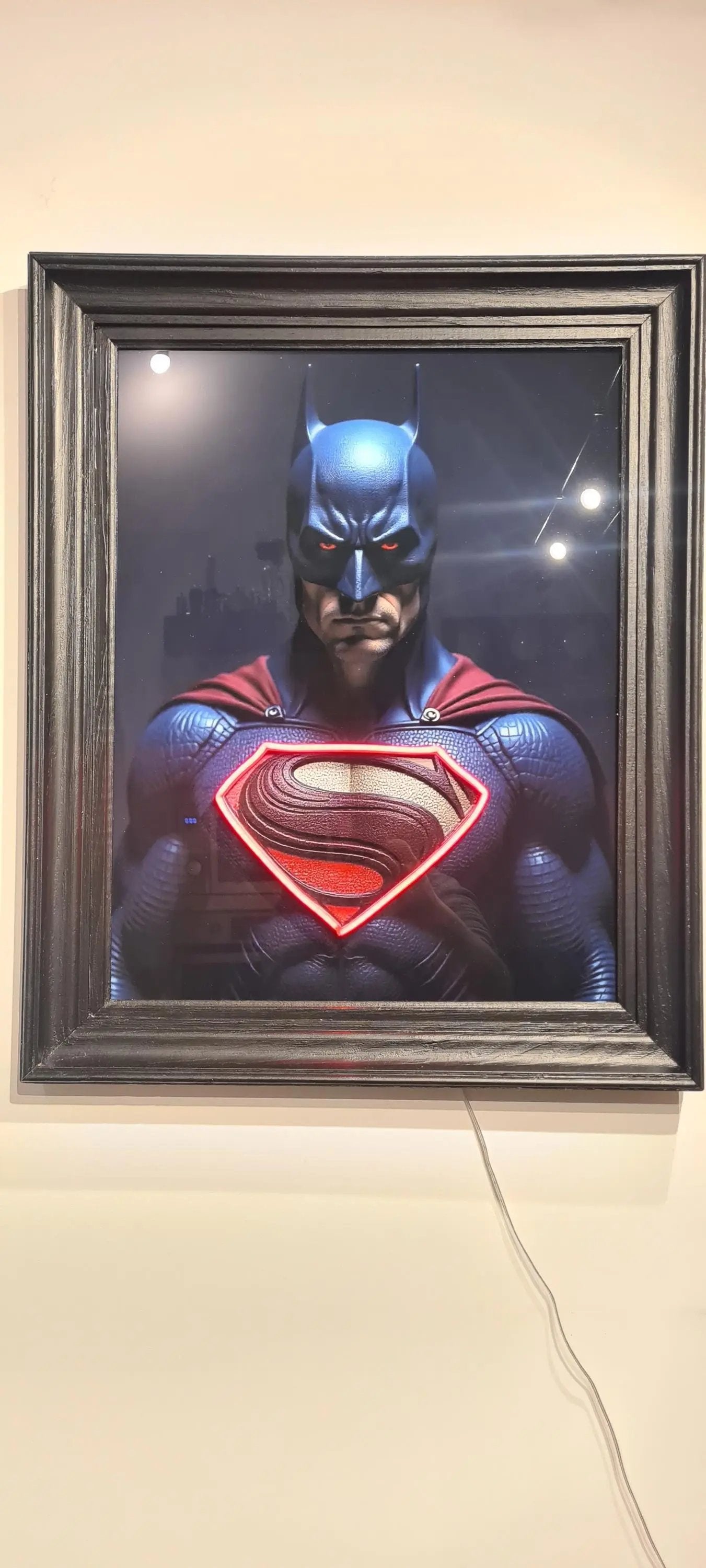Cadre led "super batman " Etsy