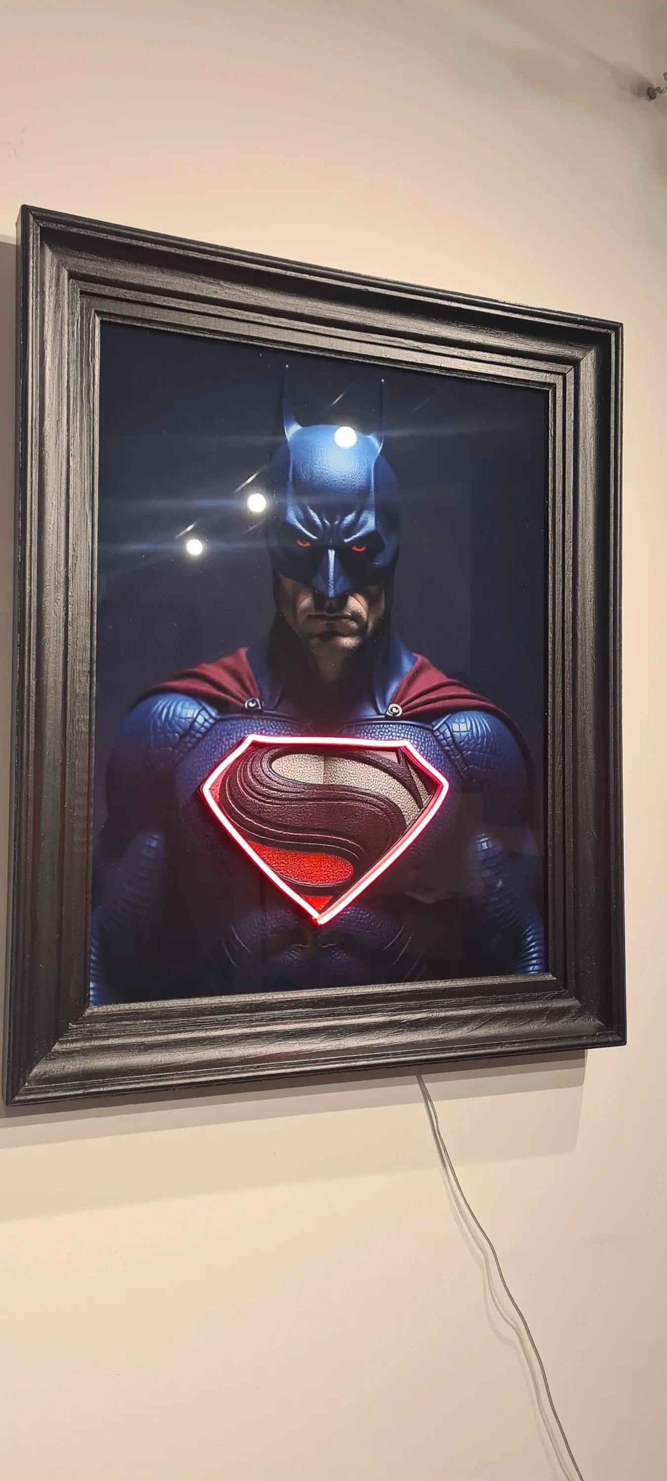 Cadre led "super batman " Etsy