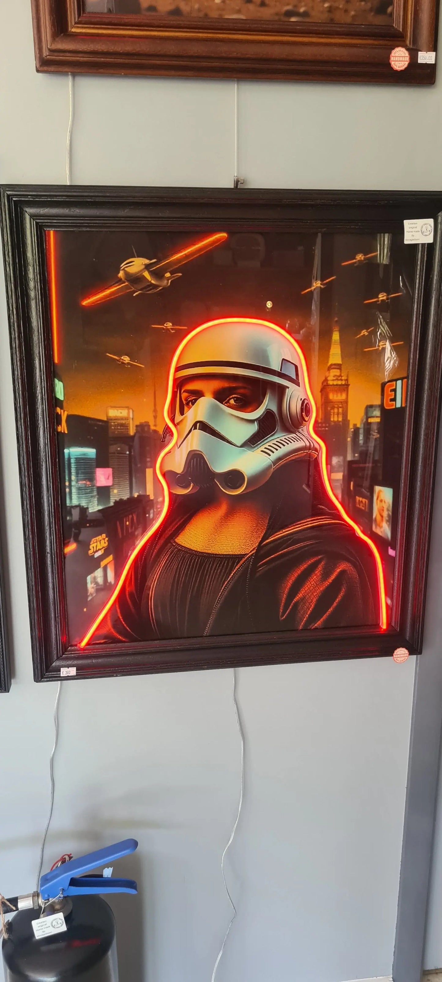 Cadre led pop arts Mona lisa trooper Vintagedison