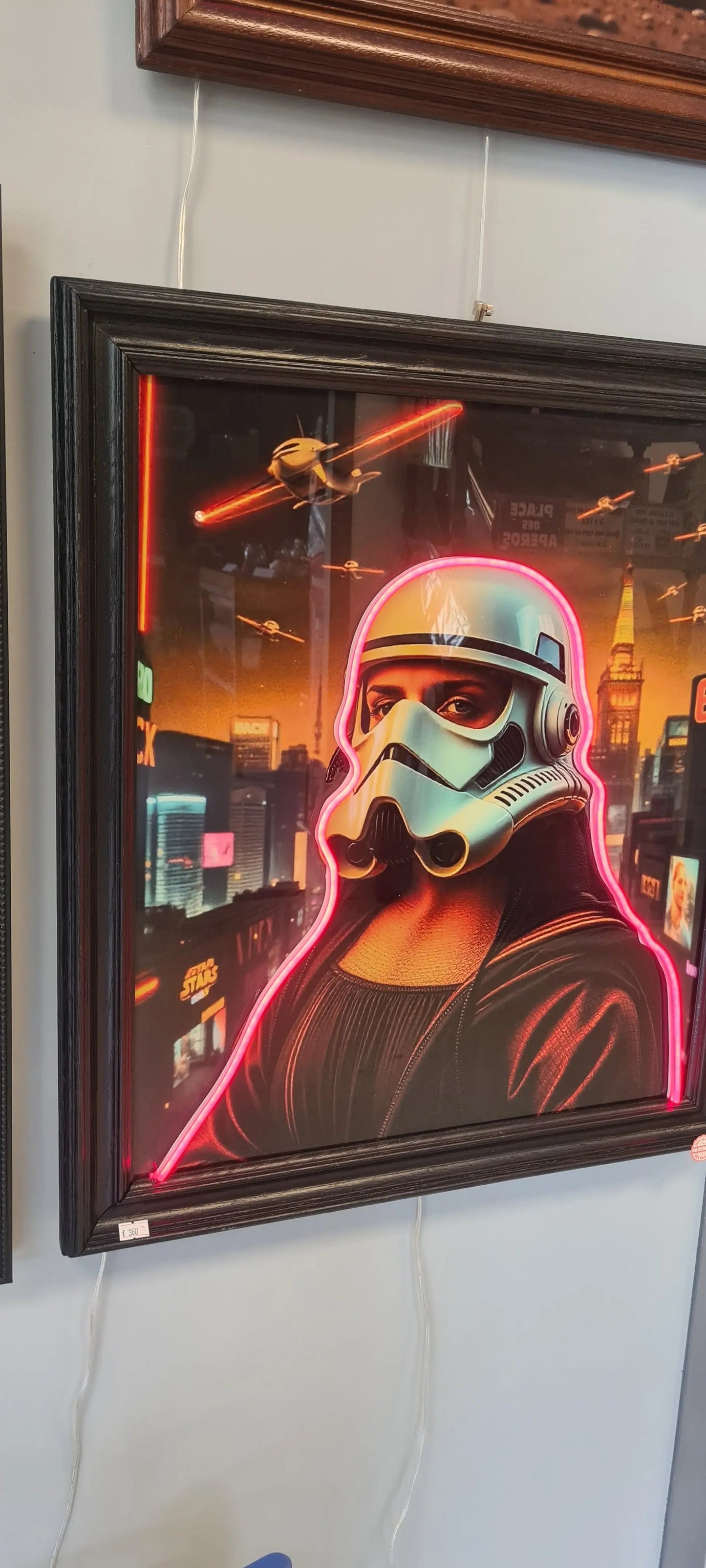 Cadre led pop arts Mona lisa trooper Vintagedison