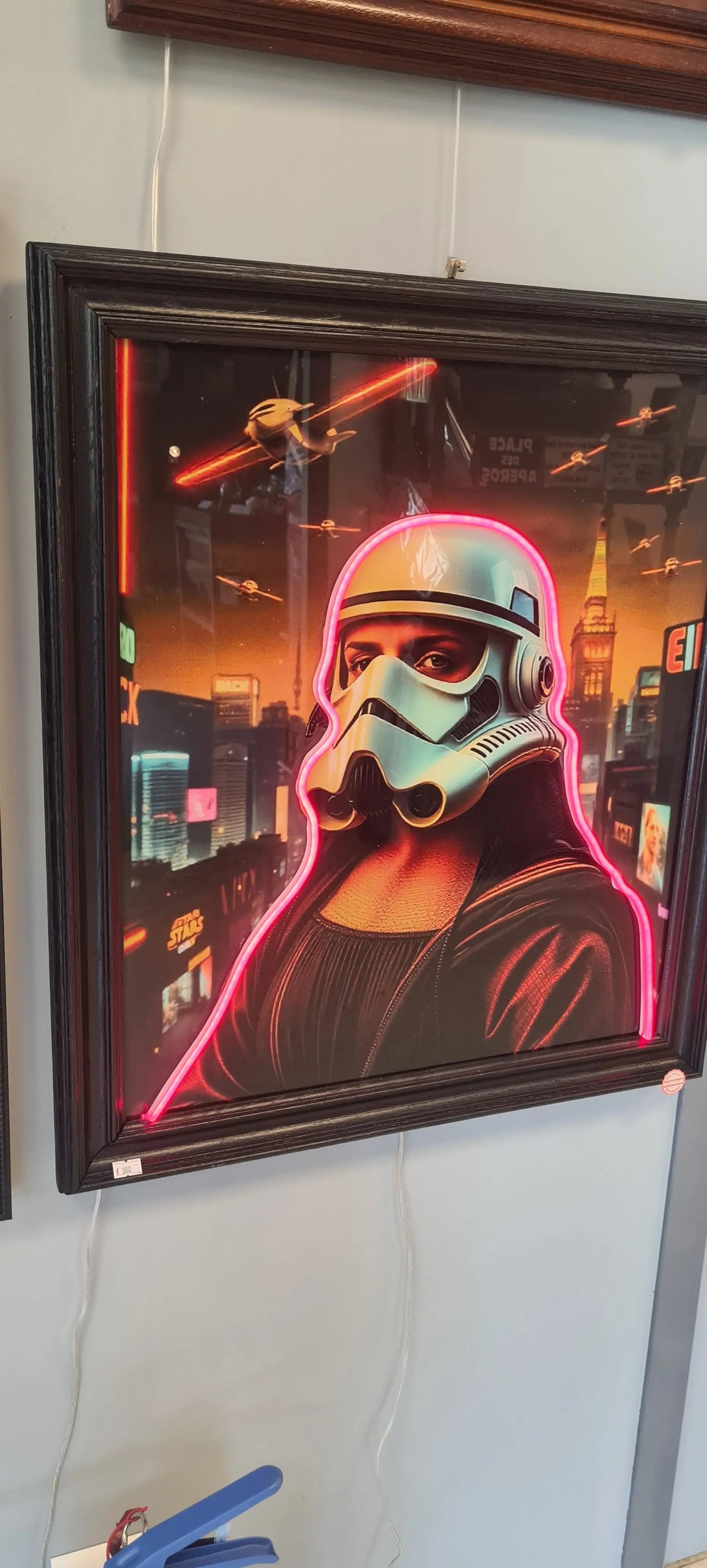 Cadre led pop arts Mona lisa trooper Vintagedison