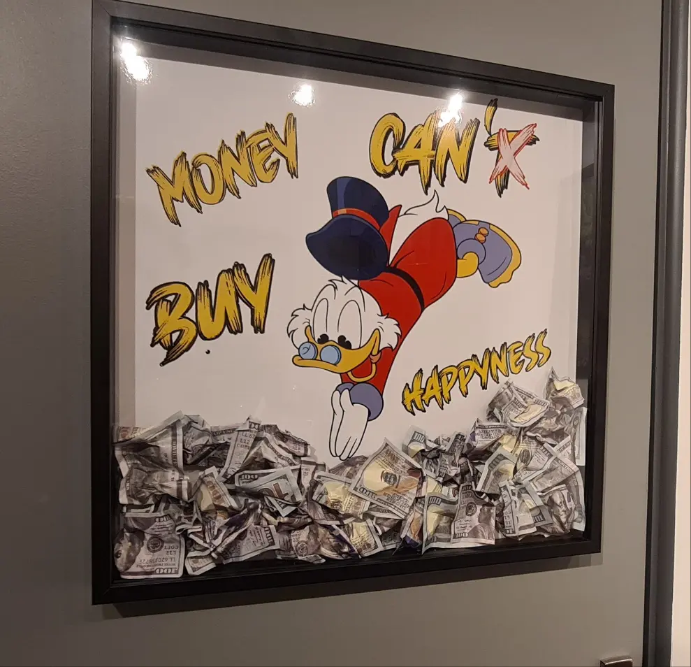 Cadre piscou "Plongée dans le Bonheur" grand format edition limité Vintagedison