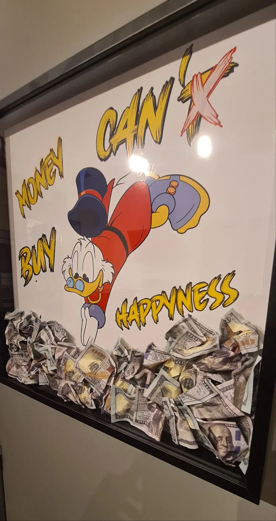 Cadre piscou "Plongée dans le Bonheur" grand format edition limité Vintagedison