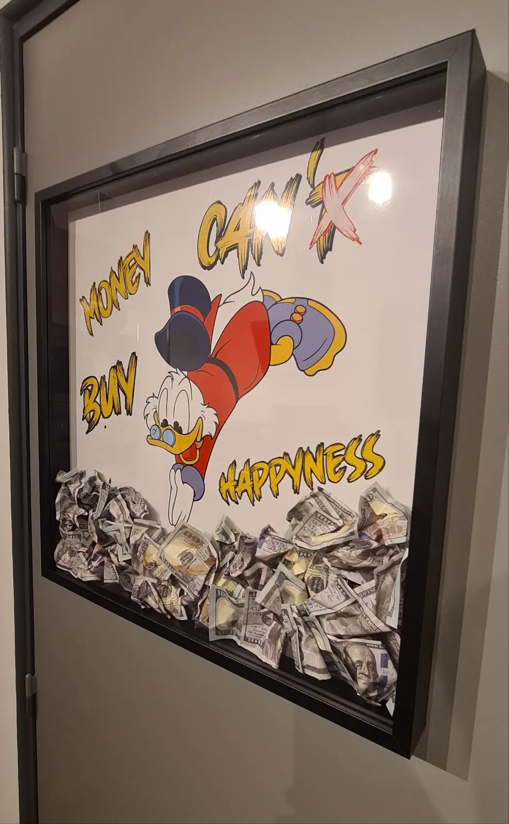 Cadre piscou "Plongée dans le Bonheur" grand format edition limité Vintagedison