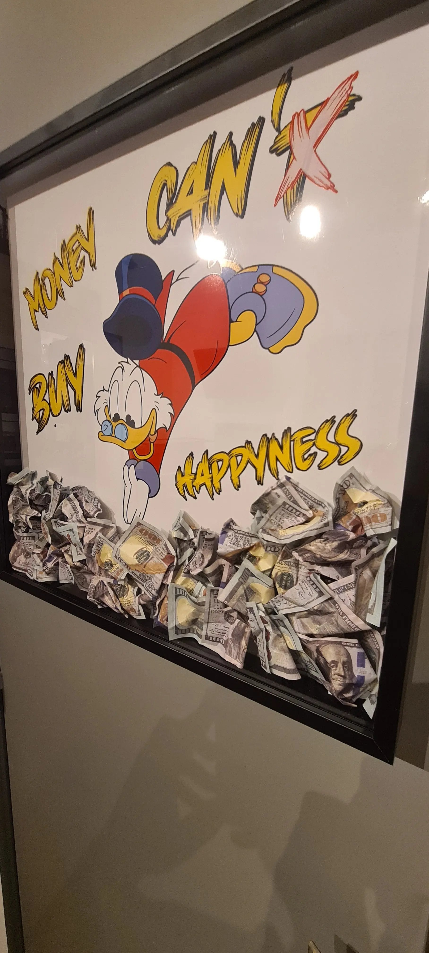 Cadre piscou "Plongée dans le Bonheur" grand format edition limité Vintagedison