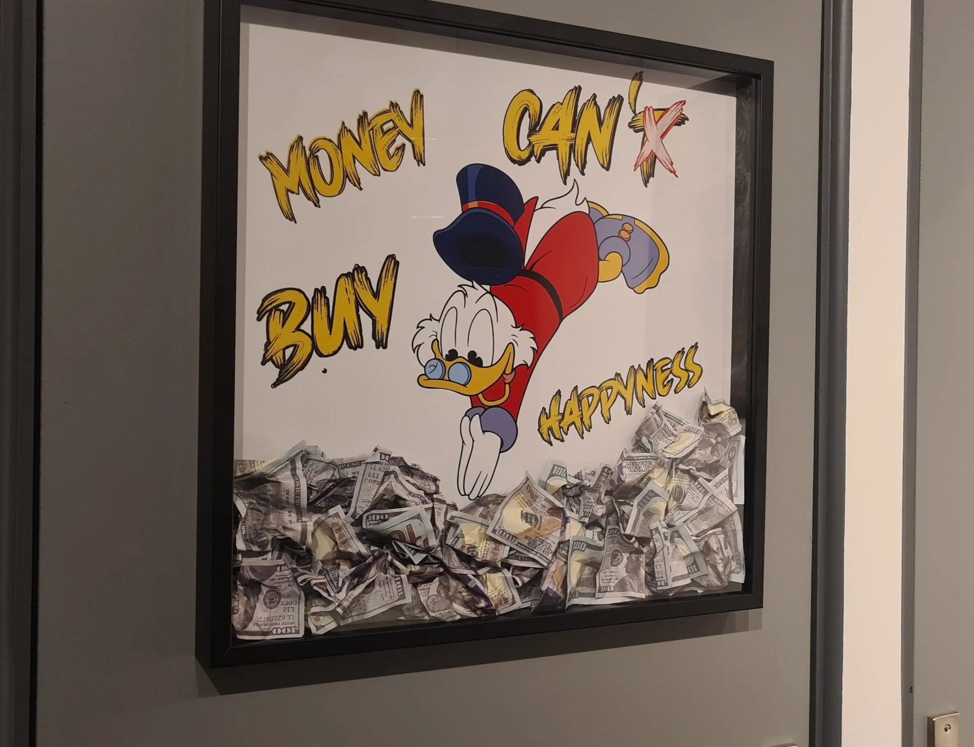 Cadre piscou "Plongée dans le Bonheur" grand format edition limité Vintagedison