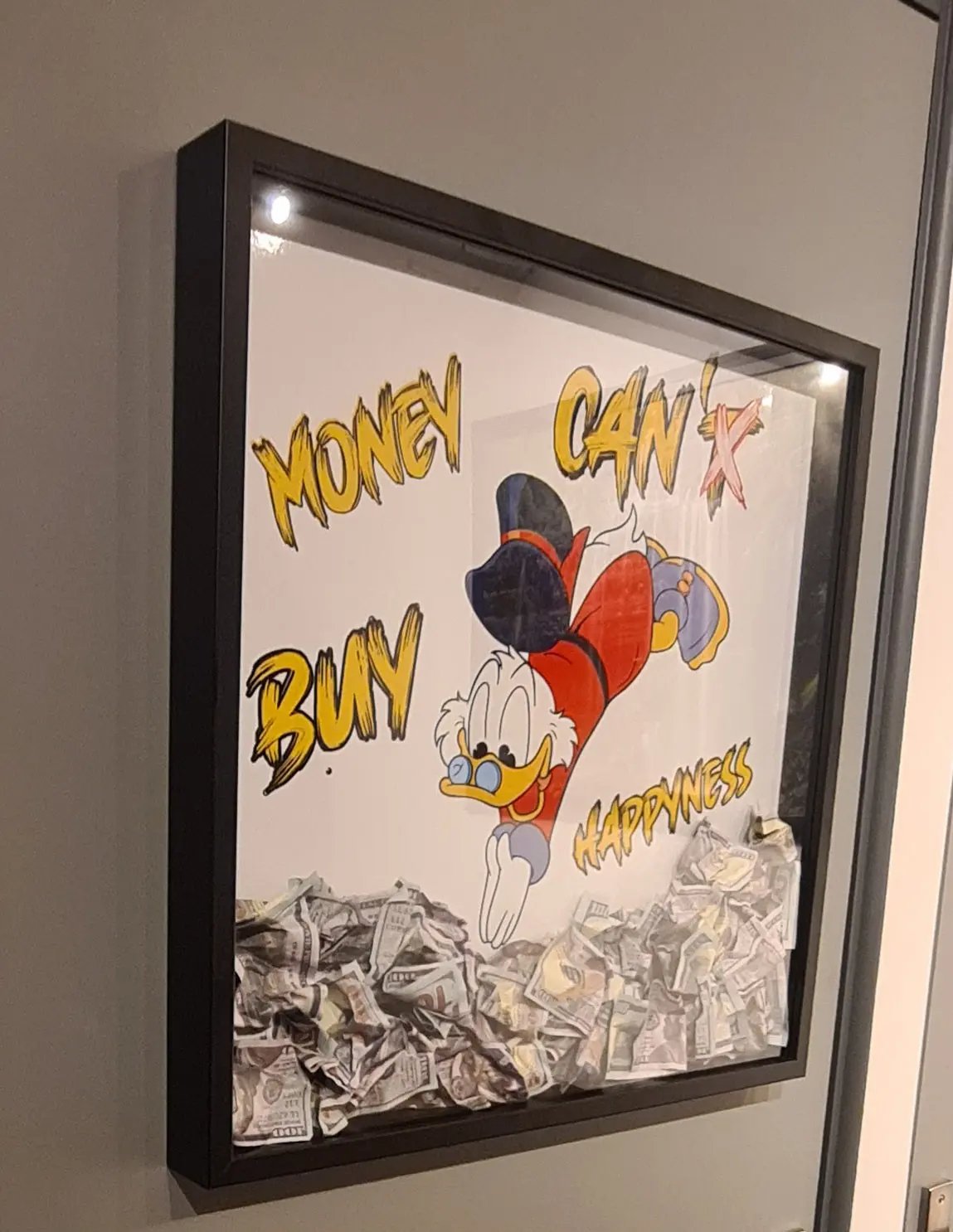 Cadre piscou "Plongée dans le Bonheur" grand format edition limité Vintagedison