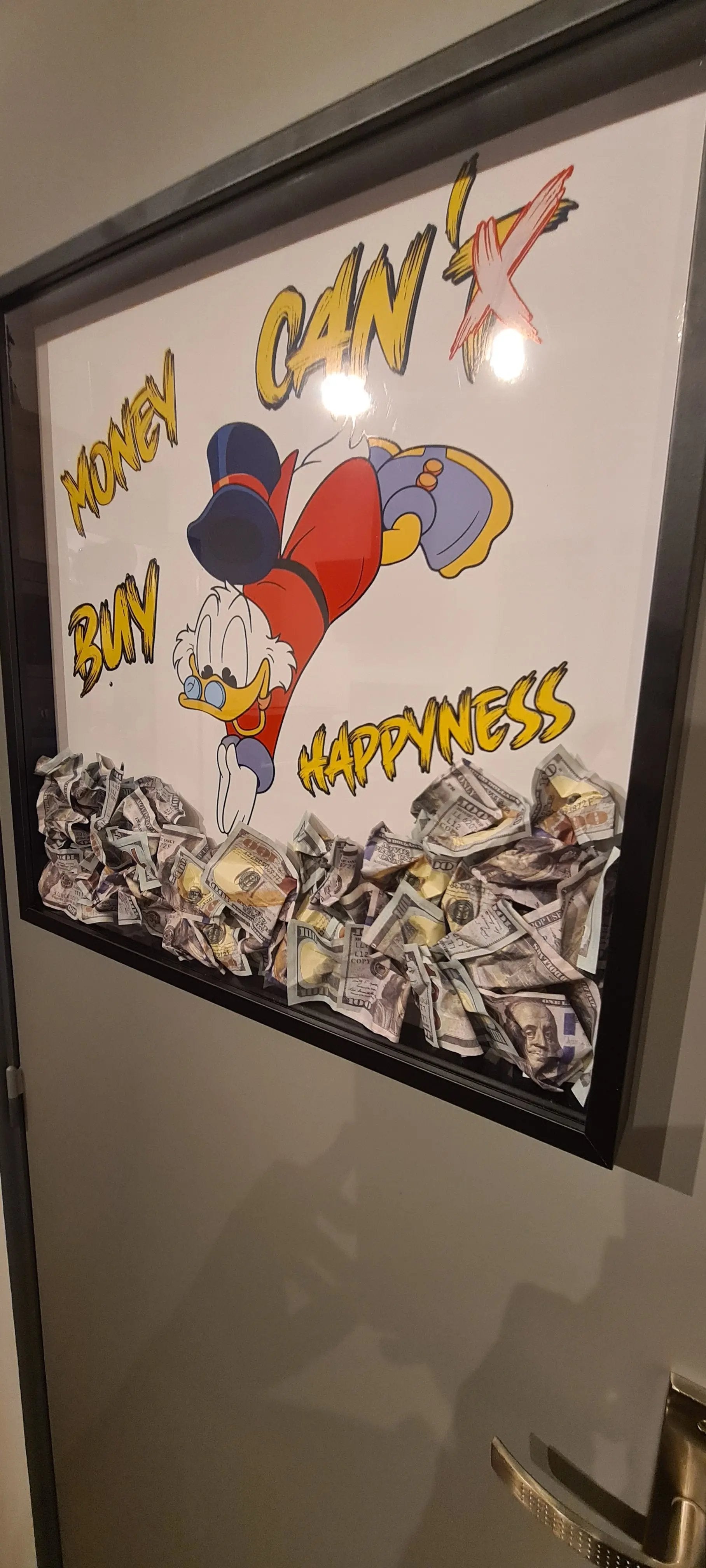 Cadre piscou "Plongée dans le Bonheur" grand format edition limité Vintagedison