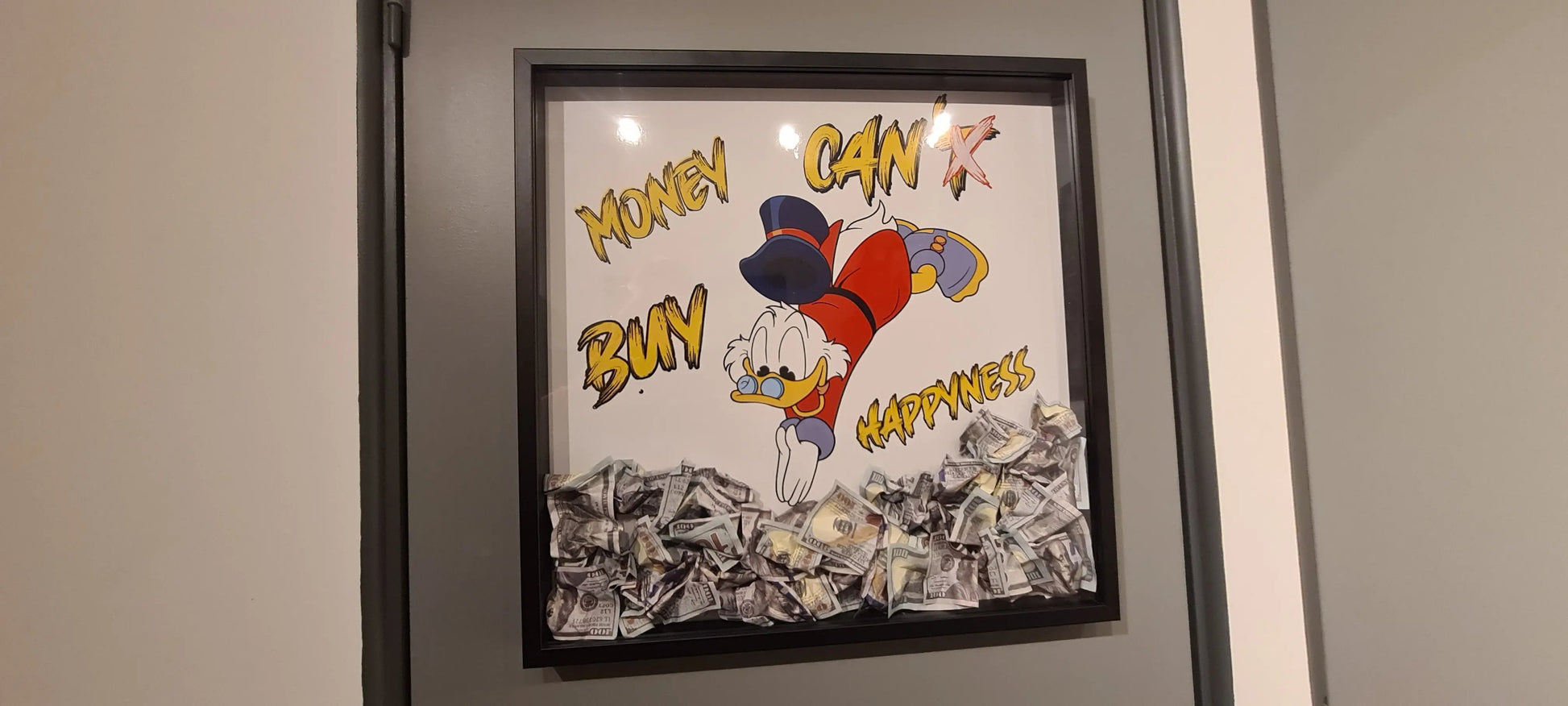 Cadre piscou "Plongée dans le Bonheur" grand format edition limité Vintagedison